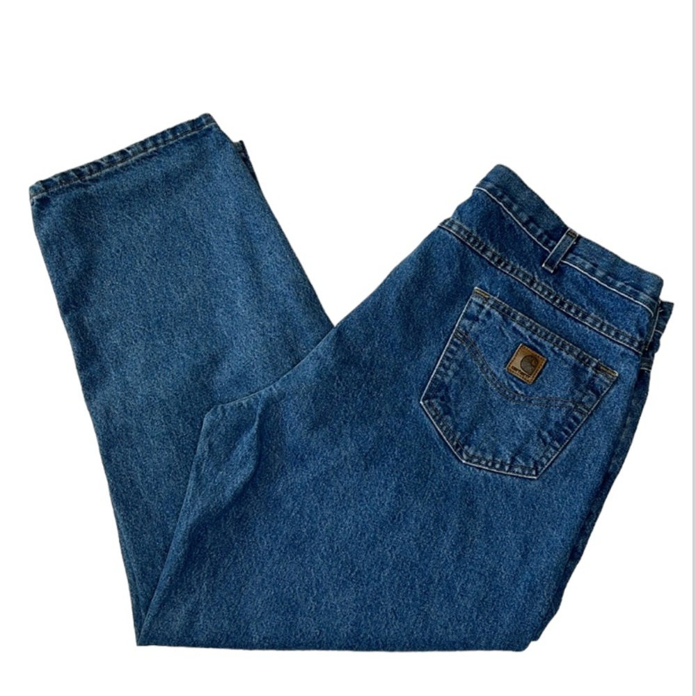 Carhartt Men’s Relaxed Fit Straight Leg Blue Jeans 42x30